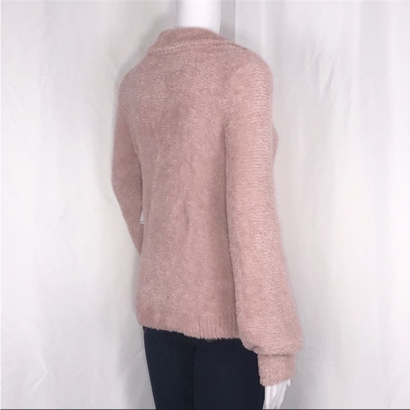 Susina Pink Adobe Soft Teddy Fleece Collared Button Down Cardigan Sweater SzXS - Picture 7 of 16